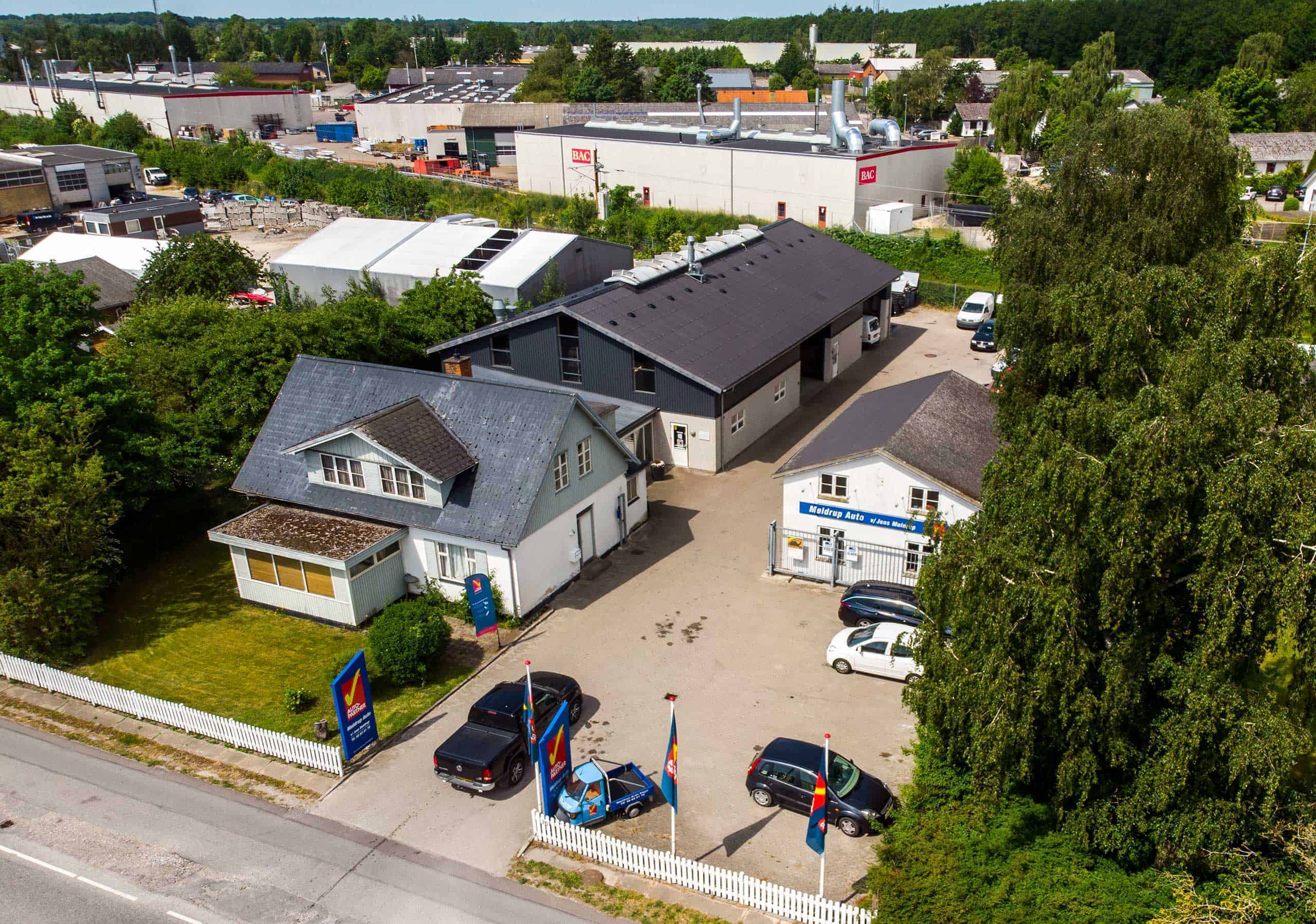 Møldrup auto set oppefra